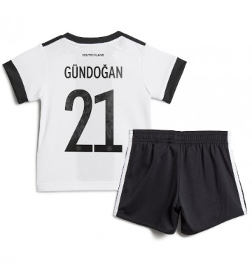 Tyskland Ilkay Gundogan #21 Hemmaställ Barn VM 2022 Kortärmad (+ Korta byxor)